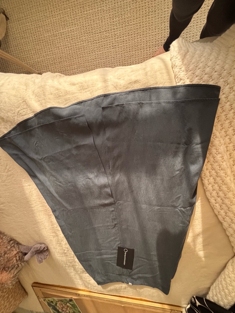 SilkLook Navy Blue Scarf Wrap